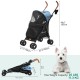 YITAHOME Dog Pram Pets Buggy up to 11.3 kg, Dog Buggy with Mesh Windows & Drink Holder & Storage Basket & Carry Bag, Cat Buggy for Small Dogs Cats (Grey Black) YITAHOME Dog Pram Pets Buggy up to 11.3 kg, Dog Buggy with Mesh Windows & Drink Holder & Storage Basket & Carry Bag, Cat Buggy for Small Dogs Cats (Grey Black)