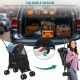 YITAHOME Dog Pram Pets Buggy up to 11.3 kg, Dog Buggy with Mesh Windows & Drink Holder & Storage Basket & Carry Bag, Cat Buggy for Small Dogs Cats (Grey Black) YITAHOME Dog Pram Pets Buggy up to 11.3 kg, Dog Buggy with Mesh Windows & Drink Holder & Storage Basket & Carry Bag, Cat Buggy for Small Dogs Cats (Grey Black)