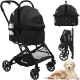 YITAHOME Dog Pram for Small Dogs, 3-in-1 Dog Buggy up to 15.9 kg, Foldable, Dog Buggy Small Dogs, Dog Buggy, Cat Pram, Foldable Dog Pram, Portable Pushchair (Black) YITAHOME Dog Pram for Small Dogs, 3-in-1 Dog Buggy up to 15.9 kg, Foldable, Dog Buggy Small Dogs, Dog Buggy, Cat Pram, Foldable Dog Pram, Portable Pushchair (Black)