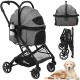 YITAHOME Dog Pram for Small Dogs, 3-in-1 Dog Buggy up to 15.9 kg, Foldable, Dog Buggy Small Dogs, Dog Buggy, Cat Pram, Foldable Dog Pram, Portable Pushchair (Black) YITAHOME Dog Pram for Small Dogs, 3-in-1 Dog Buggy up to 15.9 kg, Foldable, Dog Buggy Small Dogs, Dog Buggy, Cat Pram, Foldable Dog Pram, Portable Pushchair (Black)