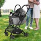 YITAHOME Dog Pram for Small Dogs, 3-in-1 Dog Buggy up to 15.9 kg, Foldable, Dog Buggy Small Dogs, Dog Buggy, Cat Pram, Foldable Dog Pram, Portable Pushchair (Black) YITAHOME Dog Pram for Small Dogs, 3-in-1 Dog Buggy up to 15.9 kg, Foldable, Dog Buggy Small Dogs, Dog Buggy, Cat Pram, Foldable Dog Pram, Portable Pushchair (Black)