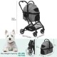 YITAHOME Dog Pram for Small Dogs, 3-in-1 Dog Buggy up to 15.9 kg, Foldable, Dog Buggy Small Dogs, Dog Buggy, Cat Pram, Foldable Dog Pram, Portable Pushchair (Black) YITAHOME Dog Pram for Small Dogs, 3-in-1 Dog Buggy up to 15.9 kg, Foldable, Dog Buggy Small Dogs, Dog Buggy, Cat Pram, Foldable Dog Pram, Portable Pushchair (Black)