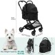 YITAHOME Dog Pram for Small Dogs, 3-in-1 Dog Buggy up to 15.9 kg, Foldable, Dog Buggy Small Dogs, Dog Buggy, Cat Pram, Foldable Dog Pram, Portable Pushchair (Black) YITAHOME Dog Pram for Small Dogs, 3-in-1 Dog Buggy up to 15.9 kg, Foldable, Dog Buggy Small Dogs, Dog Buggy, Cat Pram, Foldable Dog Pram, Portable Pushchair (Black)
