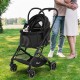 YITAHOME Dog Pram for Small Dogs, 3-in-1 Dog Buggy up to 15.9 kg, Foldable, Dog Buggy Small Dogs, Dog Buggy, Cat Pram, Foldable Dog Pram, Portable Pushchair (Black) YITAHOME Dog Pram for Small Dogs, 3-in-1 Dog Buggy up to 15.9 kg, Foldable, Dog Buggy Small Dogs, Dog Buggy, Cat Pram, Foldable Dog Pram, Portable Pushchair (Black)