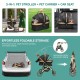 YITAHOME Dog Pram for Small Dogs, Dog Pram 3-in-1 Dog Buggy up to 20 kg, Foldable, Dog Buggy Small Dogs, Dog Buggy, Cat Pram, Foldable Dog Pushchair, 80 x 59 x 101 cm (Black) YITAHOME Dog Pram for Small Dogs, Dog Pram 3-in-1 Dog Buggy up to 20 kg, Foldable, Dog Buggy Small Dogs, Dog Buggy, Cat Pram, Foldable Dog Pushchair, 80 x 59 x 101 cm (Black)
