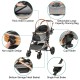 YITAHOME Dog Pram for Small Dogs, Dog Pram 3-in-1 Dog Buggy up to 20 kg, Foldable, Dog Buggy Small Dogs, Dog Buggy, Cat Pram, Foldable Dog Pushchair, 80 x 59 x 101 cm (Black) YITAHOME Dog Pram for Small Dogs, Dog Pram 3-in-1 Dog Buggy up to 20 kg, Foldable, Dog Buggy Small Dogs, Dog Buggy, Cat Pram, Foldable Dog Pushchair, 80 x 59 x 101 cm (Black)