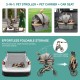 YITAHOME Dog Pram for Small Dogs, Dog Pram 3-in-1 Dog Buggy up to 20 kg, Foldable, Dog Buggy Small Dogs, Dog Buggy, Cat Pram, Foldable Dog Pushchair, 80 x 59 x 101 cm (Black) YITAHOME Dog Pram for Small Dogs, Dog Pram 3-in-1 Dog Buggy up to 20 kg, Foldable, Dog Buggy Small Dogs, Dog Buggy, Cat Pram, Foldable Dog Pushchair, 80 x 59 x 101 cm (Black)
