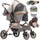 YITAHOME Dog Pram for Small Dogs, Dog Pram 3-in-1 Dog Buggy up to 20 kg, Foldable, Dog Buggy Small Dogs, Dog Buggy, Cat Pram, Foldable Dog Pushchair, 80 x 59 x 101 cm (Black) YITAHOME Dog Pram for Small Dogs, Dog Pram 3-in-1 Dog Buggy up to 20 kg, Foldable, Dog Buggy Small Dogs, Dog Buggy, Cat Pram, Foldable Dog Pushchair, 80 x 59 x 101 cm (Black)