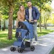 YITAHOME Dog Pushchair Pets Buggy up to 15 kg, Dog Buggy with Mesh Windows & Drink Holder & Storage Basket, Cat Buggy for Small Dogs Cats (Black)