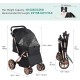 YITAHOME Dog Stroller for Medium and Small Dogs, Upgrade Version with Larger Space, Foldable Pet Cart with 360° Rotating Wheels, Cat and Dog Stroller with Storage Compartment (Black) YITAHOME Dog Stroller for Medium and Small Dogs, Upgrade Version with Larger Space, Foldable Pet Cart with 360° Rotating Wheels, Cat and Dog Stroller with Storage Compartment (Black)