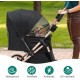 YITAHOME Dog Stroller for Medium and Small Dogs, Upgrade Version with Larger Space, Foldable Pet Cart with 360° Rotating Wheels, Cat and Dog Stroller with Storage Compartment (Black) YITAHOME Dog Stroller for Medium and Small Dogs, Upgrade Version with Larger Space, Foldable Pet Cart with 360° Rotating Wheels, Cat and Dog Stroller with Storage Compartment (Black)