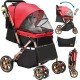 YITAHOME Dog Stroller for Medium and Small Dogs, Upgrade Version with Larger Space, Foldable Pet Cart with 360° Rotating Wheels, Cat and Dog Stroller with Storage Compartment (Black) YITAHOME Dog Stroller for Medium and Small Dogs, Upgrade Version with Larger Space, Foldable Pet Cart with 360° Rotating Wheels, Cat and Dog Stroller with Storage Compartment (Black)
