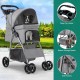 YITAHOME Pet Stroller for Medium Dogs, 4 Wheel Dog Stroller with Storage Basket, Foldable Pet Travel Cart with Cup Holder and Storage Basket (Blue) YITAHOME Pet Stroller for Medium Dogs, 4 Wheel Dog Stroller with Storage Basket, Foldable Pet Travel Cart with Cup Holder and Storage Basket (Blue)