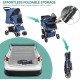 YITAHOME Pet Stroller for Medium Dogs, 4 Wheel Dog Stroller with Storage Basket, Foldable Pet Travel Cart with Cup Holder and Storage Basket (Blue) YITAHOME Pet Stroller for Medium Dogs, 4 Wheel Dog Stroller with Storage Basket, Foldable Pet Travel Cart with Cup Holder and Storage Basket (Blue)