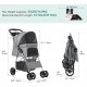 YITAHOME Pet Stroller for Medium Dogs, 4 Wheel Dog Stroller with Storage Basket, Foldable Pet Travel Cart with Cup Holder and Storage Basket (Blue) YITAHOME Pet Stroller for Medium Dogs, 4 Wheel Dog Stroller with Storage Basket, Foldable Pet Travel Cart with Cup Holder and Storage Basket (Blue)