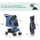 YITAHOME Pet Stroller for Medium Dogs, 4 Wheel Dog Stroller with Storage Basket, Foldable Pet Travel Cart with Cup Holder and Storage Basket (Blue) YITAHOME Pet Stroller for Medium Dogs, 4 Wheel Dog Stroller with Storage Basket, Foldable Pet Travel Cart with Cup Holder and Storage Basket (Blue)