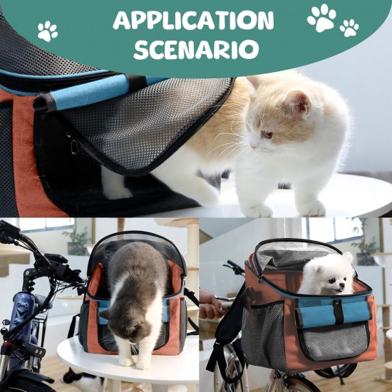 Yallmie Bicycle Dog Front up to 5 kg, 37 x 27 x 40 cm Foldable Bicycle Basket Front Bicycle Basket Dog Basket Backpack with Mesh Window Bicycle Basket Front for Small Medium Dogs and Cats (Black) Yallmie Bicycle Dog Front up to 5 kg, 37 x 27 x 40 cm Foldable Bicycle Basket Front Bicycle Basket Dog Basket Backpack with Mesh Window Bicycle Basket Front for Small Medium Dogs and Cats (Black)