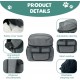 Yallmie Bicycle Dog Front up to 5 kg, 37 x 27 x 40 cm Foldable Bicycle Basket Front Bicycle Basket Dog Basket Backpack with Mesh Window Bicycle Basket Front for Small Medium Dogs and Cats (Black) Yallmie Bicycle Dog Front up to 5 kg, 37 x 27 x 40 cm Foldable Bicycle Basket Front Bicycle Basket Dog Basket Backpack with Mesh Window Bicycle Basket Front for Small Medium Dogs and Cats (Black)