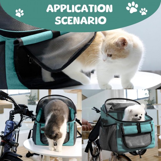 Yallmie Bicycle Dog Front up to 5 kg, 37 x 27 x 40 cm Foldable Bicycle Basket Front Bicycle Basket Dog Basket Backpack with Mesh Window Bicycle Basket Front for Small Medium Dogs and Cats (Black) Yallmie Bicycle Dog Front up to 5 kg, 37 x 27 x 40 cm Foldable Bicycle Basket Front Bicycle Basket Dog Basket Backpack with Mesh Window Bicycle Basket Front for Small Medium Dogs and Cats (Black)