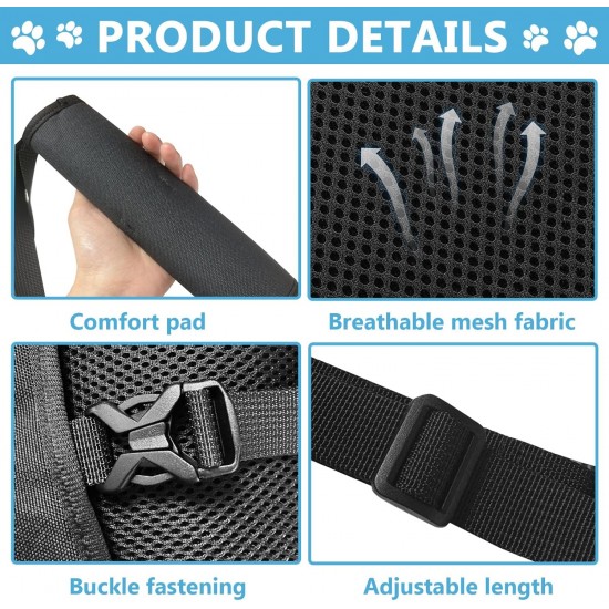 YushengTai Dog Carrying Aid, Carrying Harness, Dog Lifting Harness, Dog Backpack up to 15 kg, Dog Carrier Strap, Carrying Harness for Dogs, Pet Support, for Disabled, Injured and Elderly Dogs YushengTai Dog Carrying Aid, Carrying Harness, Dog Lifting Harness, Dog Backpack up to 15 kg, Dog Carrier Strap, Carrying Harness for Dogs, Pet Support, for Disabled, Injured and Elderly Dogs