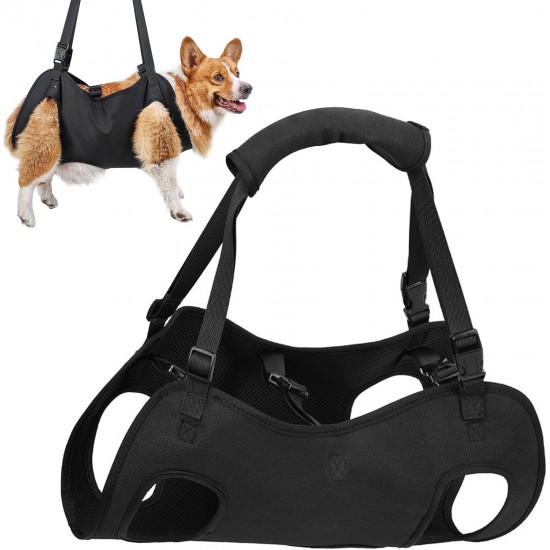 YushengTai Dog Carrying Aid, Carrying Harness, Dog Lifting Harness, Dog Backpack up to 15 kg, Dog Carrier Strap, Carrying Harness for Dogs, Pet Support, for Disabled, Injured and Elderly Dogs YushengTai Dog Carrying Aid, Carrying Harness, Dog Lifting Harness, Dog Backpack up to 15 kg, Dog Carrier Strap, Carrying Harness for Dogs, Pet Support, for Disabled, Injured and Elderly Dogs