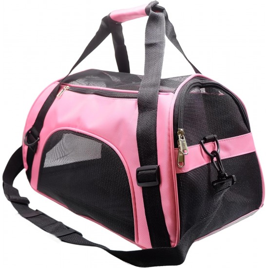 ZaneSun Cat Carrier, Soft-Sided Pet Travel Carrier for Cats, Dogs Puppy Comfort Portable Foldable Pet Bag Airline Approved (Small Blue) ZaneSun Cat Carrier, Soft-Sided Pet Travel Carrier for Cats, Dogs Puppy Comfort Portable Foldable Pet Bag Airline Approved (Small Blue)