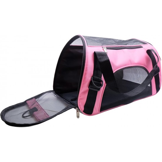 ZaneSun Cat Carrier, Soft-Sided Pet Travel Carrier for Cats, Dogs Puppy Comfort Portable Foldable Pet Bag Airline Approved (Small Blue) ZaneSun Cat Carrier, Soft-Sided Pet Travel Carrier for Cats, Dogs Puppy Comfort Portable Foldable Pet Bag Airline Approved (Small Blue)