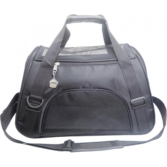 ZaneSun Cat Carrier, Soft-Sided Pet Travel Carrier for Cats, Dogs Puppy Comfort Portable Foldable Pet Bag Airline Approved (Small Blue) ZaneSun Cat Carrier, Soft-Sided Pet Travel Carrier for Cats, Dogs Puppy Comfort Portable Foldable Pet Bag Airline Approved (Small Blue)