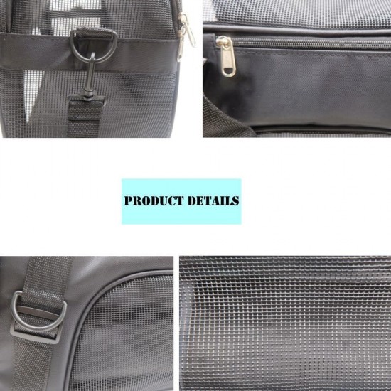 ZaneSun Cat Carrier, Soft-Sided Pet Travel Carrier for Cats, Dogs Puppy Comfort Portable Foldable Pet Bag Airline Approved (Small Blue) ZaneSun Cat Carrier, Soft-Sided Pet Travel Carrier for Cats, Dogs Puppy Comfort Portable Foldable Pet Bag Airline Approved (Small Blue)
