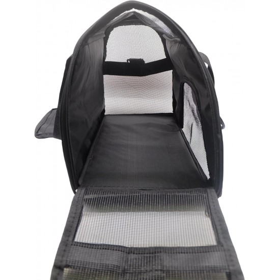 ZaneSun Cat Carrier, Soft-Sided Pet Travel Carrier for Cats, Dogs Puppy Comfort Portable Foldable Pet Bag Airline Approved (Small Blue) ZaneSun Cat Carrier, Soft-Sided Pet Travel Carrier for Cats, Dogs Puppy Comfort Portable Foldable Pet Bag Airline Approved (Small Blue)