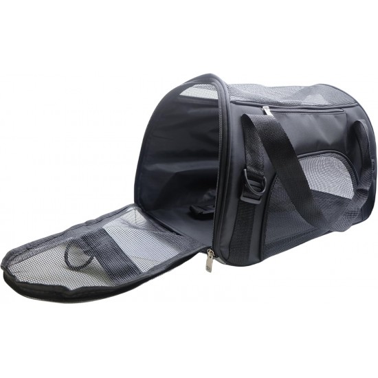 ZaneSun Cat Carrier, Soft-Sided Pet Travel Carrier for Cats, Dogs Puppy Comfort Portable Foldable Pet Bag Airline Approved (Small Blue) ZaneSun Cat Carrier, Soft-Sided Pet Travel Carrier for Cats, Dogs Puppy Comfort Portable Foldable Pet Bag Airline Approved (Small Blue)