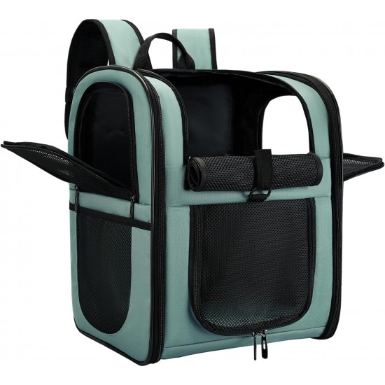 apollo walker Pet Carrier Backpack for Large/Small Cats and Dogs, Puppies, Safety Features and Cushion Back Support | for Travel, Hiking, Outdoor Use (Grey) apollo walker Pet Carrier Backpack for Large/Small Cats and Dogs, Puppies, Safety Features and Cushion Back Support | for Travel, Hiking, Outdoor Use (Grey)
