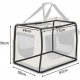 lionto Foldable Dog Transport Box for Travel and Car, 50 x 34 x 36 cm, Sturdy Transport Box, Carry Handles and Blanket for Cats, Dogs up to 10 kg, Robust Fabric Dog Box, Black lionto Foldable Dog Transport Box for Travel and Car, 50 x 34 x 36 cm, Sturdy Transport Box, Carry Handles and Blanket for Cats, Dogs up to 10 kg, Robust Fabric Dog Box, Black