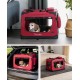 lionto Foldable Dog Transport Box for Travel and Car, 50 x 34 x 36 cm, Sturdy Transport Box, Carry Handles and Blanket for Cats, Dogs up to 10 kg, Robust Fabric Dog Box, Black lionto Foldable Dog Transport Box for Travel and Car, 50 x 34 x 36 cm, Sturdy Transport Box, Carry Handles and Blanket for Cats, Dogs up to 10 kg, Robust Fabric Dog Box, Black