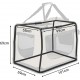 lionto Foldable Dog Transport Box for Travel and Car, 50 x 34 x 36 cm, Sturdy Transport Box, Carry Handles and Blanket for Cats, Dogs up to 10 kg, Robust Fabric Dog Box, Black lionto Foldable Dog Transport Box for Travel and Car, 50 x 34 x 36 cm, Sturdy Transport Box, Carry Handles and Blanket for Cats, Dogs up to 10 kg, Robust Fabric Dog Box, Black