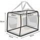 lionto Foldable Dog Transport Box for Travel and Car, 50 x 34 x 36 cm, Sturdy Transport Box, Carry Handles and Blanket for Cats, Dogs up to 10 kg, Robust Fabric Dog Box, Black lionto Foldable Dog Transport Box for Travel and Car, 50 x 34 x 36 cm, Sturdy Transport Box, Carry Handles and Blanket for Cats, Dogs up to 10 kg, Robust Fabric Dog Box, Black