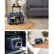 lionto Foldable Dog Transport Box for Travel and Car, 50 x 34 x 36 cm, Sturdy Transport Box, Carry Handles and Blanket for Cats, Dogs up to 10 kg, Robust Fabric Dog Box, Black lionto Foldable Dog Transport Box for Travel and Car, 50 x 34 x 36 cm, Sturdy Transport Box, Carry Handles and Blanket for Cats, Dogs up to 10 kg, Robust Fabric Dog Box, Black