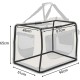 lionto Foldable Dog Transport Box for Travel and Car, 50 x 34 x 36 cm, Sturdy Transport Box, Carry Handles and Blanket for Cats, Dogs up to 10 kg, Robust Fabric Dog Box, Grey lionto Foldable Dog Transport Box for Travel and Car, 50 x 34 x 36 cm, Sturdy Transport Box, Carry Handles and Blanket for Cats, Dogs up to 10 kg, Robust Fabric Dog Box, Grey