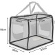 lionto Foldable Dog Transport Box for Travel and Car, 60 x 42 x 44 cm, Sturdy Transport Box, Carry Handles and Blanket for Cats, Dogs up to 12 kg, Robust Fabric Dog Box, Black lionto Foldable Dog Transport Box for Travel and Car, 60 x 42 x 44 cm, Sturdy Transport Box, Carry Handles and Blanket for Cats, Dogs up to 12 kg, Robust Fabric Dog Box, Black