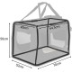 lionto Foldable Dog Transport Box for Travel and Car, 60 x 42 x 44 cm, Sturdy Transport Box, Carry Handles and Blanket for Cats, Dogs up to 12 kg, Robust Fabric Dog Box, Black lionto Foldable Dog Transport Box for Travel and Car, 60 x 42 x 44 cm, Sturdy Transport Box, Carry Handles and Blanket for Cats, Dogs up to 12 kg, Robust Fabric Dog Box, Black