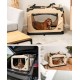 lionto Foldable Dog Transport Box for Travel and Car, 60 x 42 x 44 cm, Sturdy Transport Box, Carry Handles and Blanket for Cats, Dogs up to 12 kg, Robust Fabric Dog Box, Black lionto Foldable Dog Transport Box for Travel and Car, 60 x 42 x 44 cm, Sturdy Transport Box, Carry Handles and Blanket for Cats, Dogs up to 12 kg, Robust Fabric Dog Box, Black