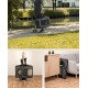lionto Foldable Dog Transport Box for Travel and Car, 60 x 42 x 44 cm, Sturdy Transport Box, Carry Handles and Blanket for Cats, Dogs up to 12 kg, Robust Fabric Dog Box, Black lionto Foldable Dog Transport Box for Travel and Car, 60 x 42 x 44 cm, Sturdy Transport Box, Carry Handles and Blanket for Cats, Dogs up to 12 kg, Robust Fabric Dog Box, Black