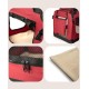 lionto Foldable Dog Transport Box for Travel and Car, 60 x 42 x 44 cm, Sturdy Transport Box, Carry Handles and Blanket for Cats, Dogs up to 12 kg, Robust Fabric Dog Box, Black lionto Foldable Dog Transport Box for Travel and Car, 60 x 42 x 44 cm, Sturdy Transport Box, Carry Handles and Blanket for Cats, Dogs up to 12 kg, Robust Fabric Dog Box, Black