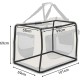 lionto Foldable Dog Transport Box for Travel and Car, 60 x 42 x 44 cm, Sturdy Transport Box, Carry Handles and Blanket for Cats, Dogs up to 12 kg, Robust Fabric Dog Box, Black lionto Foldable Dog Transport Box for Travel and Car, 60 x 42 x 44 cm, Sturdy Transport Box, Carry Handles and Blanket for Cats, Dogs up to 12 kg, Robust Fabric Dog Box, Black