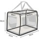 lionto Foldable Dog Transport Box for Travel and Car, 60 x 42 x 44 cm, Sturdy Transport Box, Carry Handles and Blanket for Cats, Dogs up to 12 kg, Robust Fabric Dog Box, Black lionto Foldable Dog Transport Box for Travel and Car, 60 x 42 x 44 cm, Sturdy Transport Box, Carry Handles and Blanket for Cats, Dogs up to 12 kg, Robust Fabric Dog Box, Black
