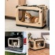 lionto Foldable Dog Transport Box for Travel and Car, 60 x 42 x 44 cm, Sturdy Transport Box, Carry Handles and Blanket for Cats, Dogs up to 12 kg, Robust Fabric Dog Box, Black lionto Foldable Dog Transport Box for Travel and Car, 60 x 42 x 44 cm, Sturdy Transport Box, Carry Handles and Blanket for Cats, Dogs up to 12 kg, Robust Fabric Dog Box, Black