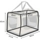 lionto Foldable Dog Transport Box for Travel and Car, 60 x 42 x 44 cm, Sturdy Transport Box, Carry Handles and Blanket for Cats, Dogs up to 12 kg, Robust Fabric Dog Box, Black lionto Foldable Dog Transport Box for Travel and Car, 60 x 42 x 44 cm, Sturdy Transport Box, Carry Handles and Blanket for Cats, Dogs up to 12 kg, Robust Fabric Dog Box, Black