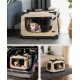 lionto Foldable Dog Transport Box for Travel and Car, 60 x 42 x 44 cm, Sturdy Transport Box, Carry Handles and Blanket for Cats, Dogs up to 12 kg, Robust Fabric Dog Box, Black lionto Foldable Dog Transport Box for Travel and Car, 60 x 42 x 44 cm, Sturdy Transport Box, Carry Handles and Blanket for Cats, Dogs up to 12 kg, Robust Fabric Dog Box, Black