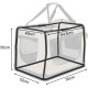 lionto Foldable Dog Transport Box for Travel and Car, 60 x 42 x 44 cm, Sturdy Transport Box, Carry Handles and Blanket for Cats, Dogs up to 12 kg, Robust Fabric Dog Box, Black lionto Foldable Dog Transport Box for Travel and Car, 60 x 42 x 44 cm, Sturdy Transport Box, Carry Handles and Blanket for Cats, Dogs up to 12 kg, Robust Fabric Dog Box, Black