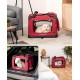 lionto Foldable Dog Transport Box for Travel and Car, 60 x 42 x 44 cm, Sturdy Transport Box, Carry Handles and Blanket for Cats, Dogs up to 12 kg, Robust Fabric Dog Box, Black lionto Foldable Dog Transport Box for Travel and Car, 60 x 42 x 44 cm, Sturdy Transport Box, Carry Handles and Blanket for Cats, Dogs up to 12 kg, Robust Fabric Dog Box, Black